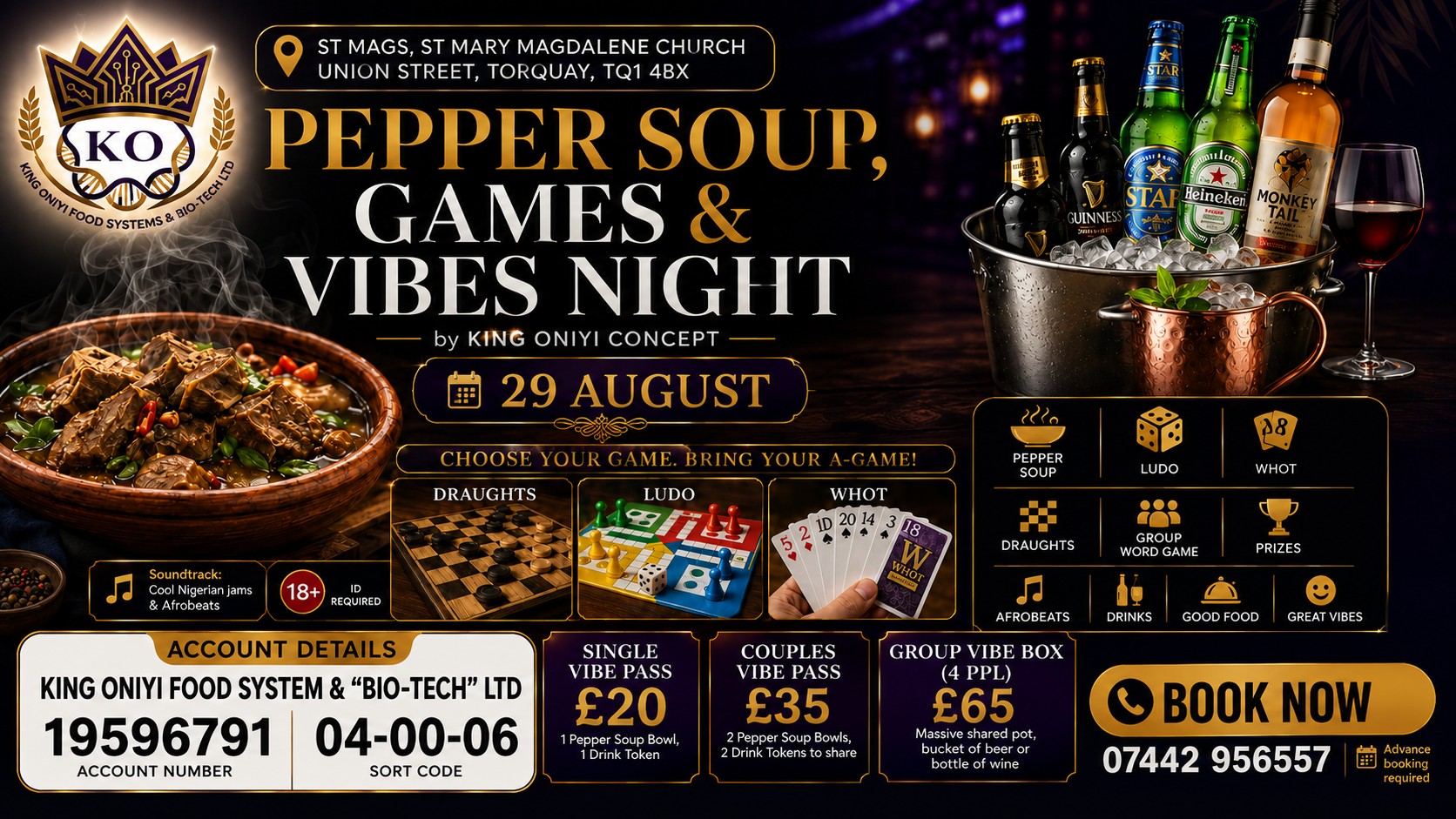 Pepper Soup, Games & Vibes Night event flyer